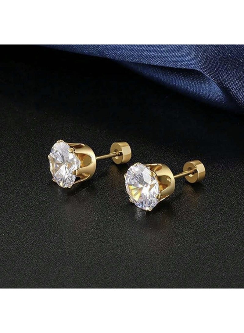 ڤيا أقراط كريستال فاخرة متعددة المقاسات – طقم 6 أزواج للنساء - Image 4